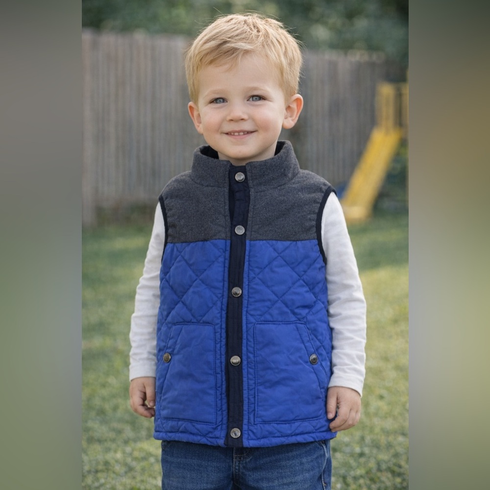 Boys Size 4T Cozy Fleece Vest – Casual Layering Piece